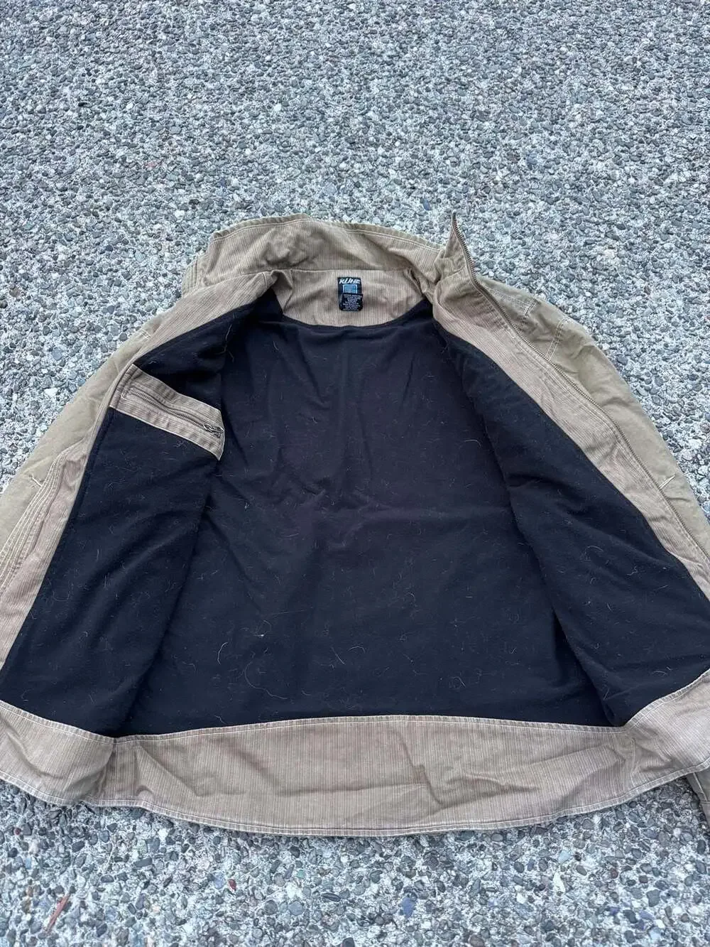 Kuhl Burr Jacket Mens L Brown Patina Dye Canvas Bomber Workwear
